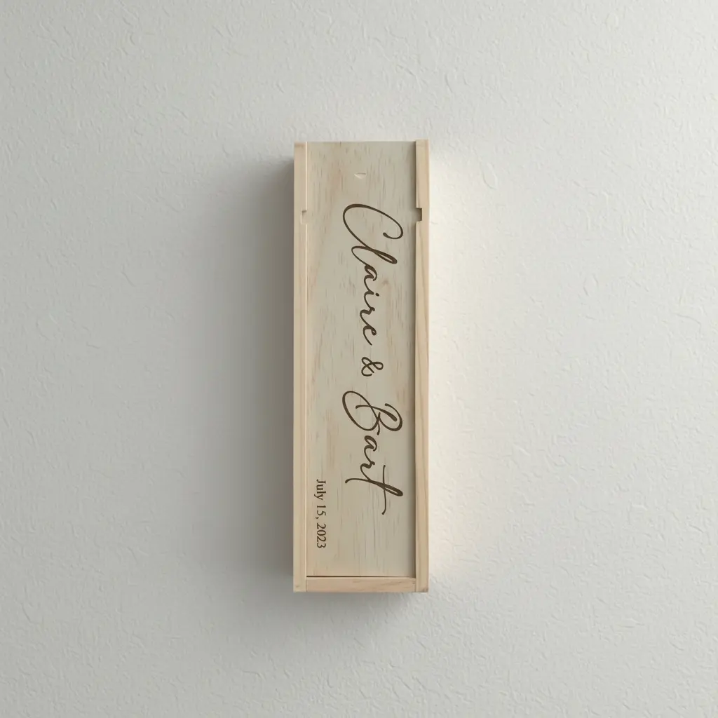 Caisse à vin personnalisée Atelier MFK