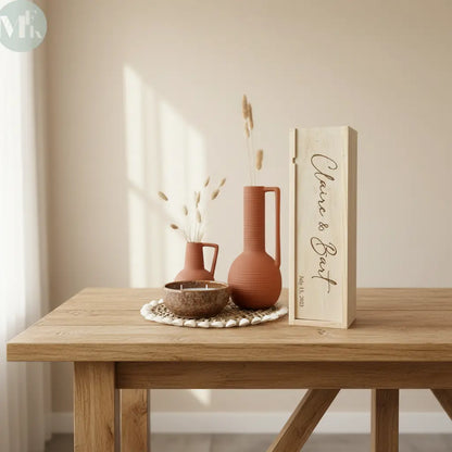 Caisse à vin personnalisée Atelier MFK