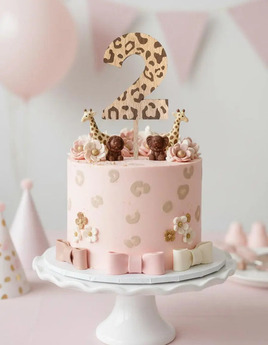 Cake topper personnalisé Léopard Atelier MFK
