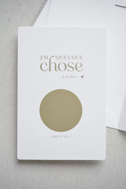 Carte annonce à gratter - Veux tu être marraine - ZAKUW ZAKUW