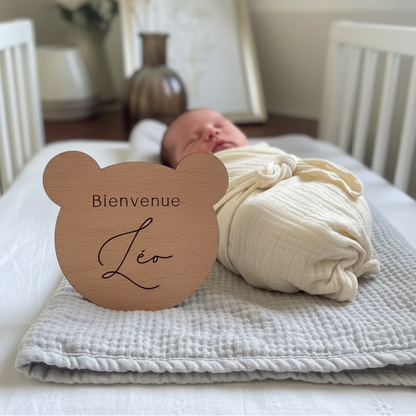 Carte bienvenue Ours Atelier MFK