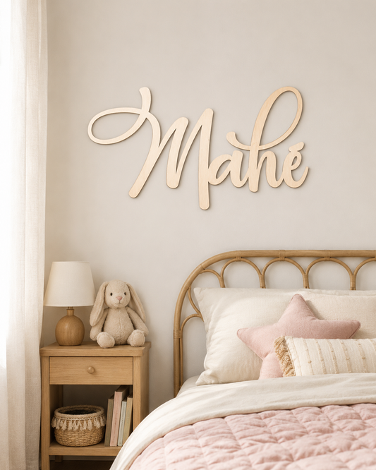 Prénom en Bois Personnalisé – Décoration Murale Chambre Enfant Atelier MFK