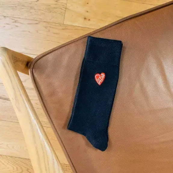 Chaussettes brodées Coeur Papa Les Raffineurs