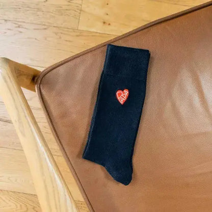 Chaussettes brodées Coeur Papa Les Raffineurs