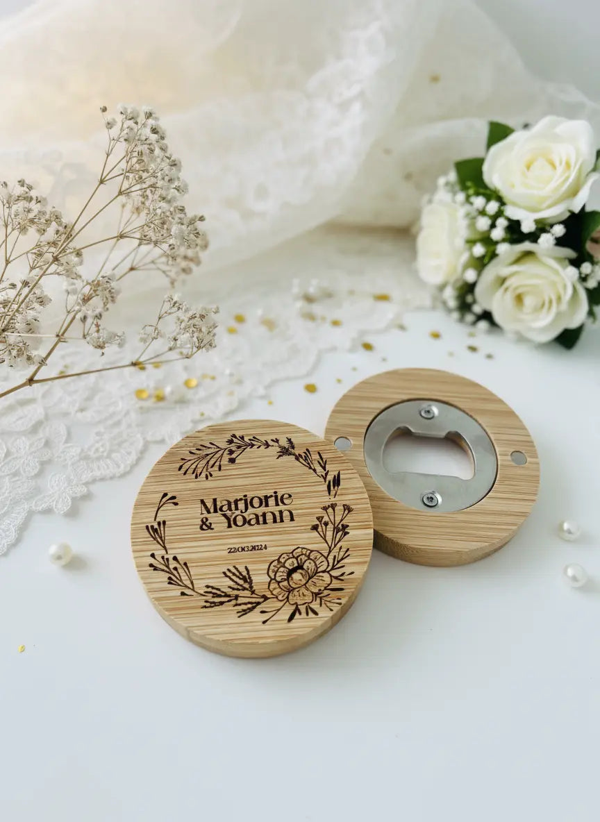 Décapsuleur Aimanté Personnalisable - Cadeaux Invités Atelier MFK