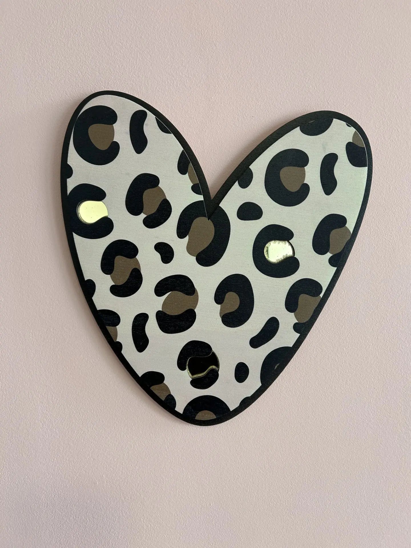 Décoration murale "Coeur léopard" Atelier MFK