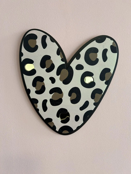 Décoration murale "Coeur léopard" Atelier MFK