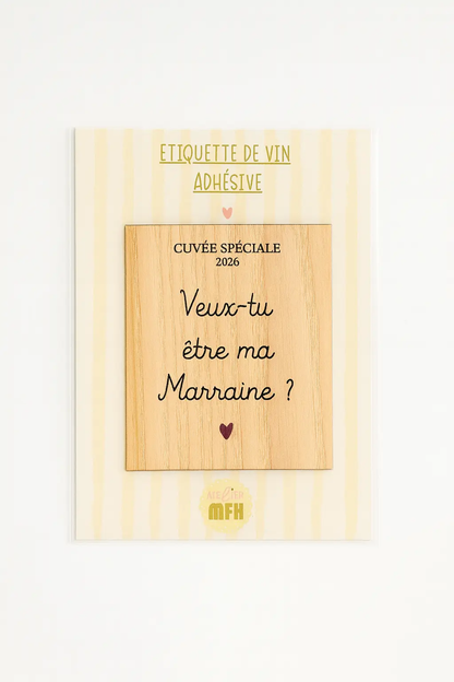Étiquette de vin personnalisée Atelier MFK