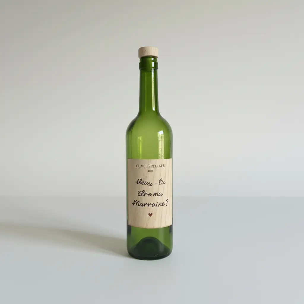 Étiquette de vin personnalisée autocollante Atelier MFK