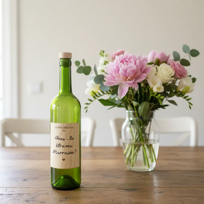 Étiquette de vin personnalisée autocollante Atelier MFK