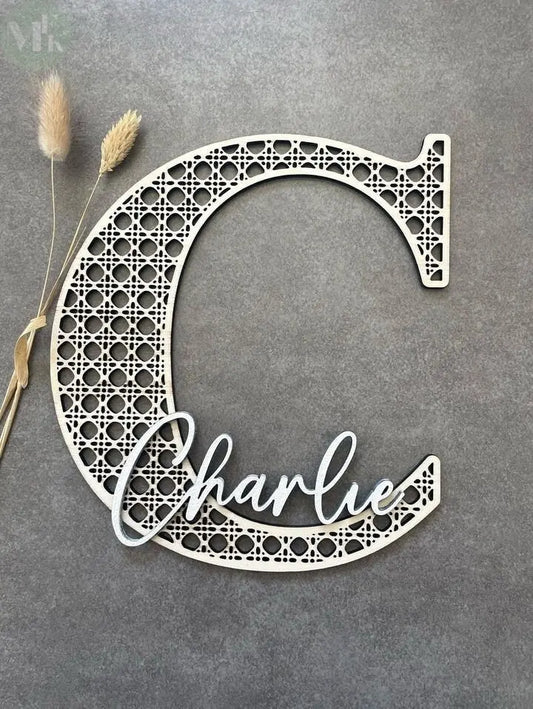 Lettre de porte cannage My French Keyring