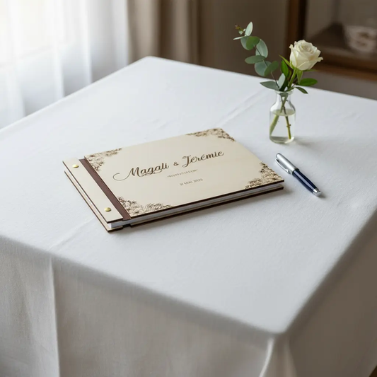 Livre d'or personnalisé mariage Atelier MFK