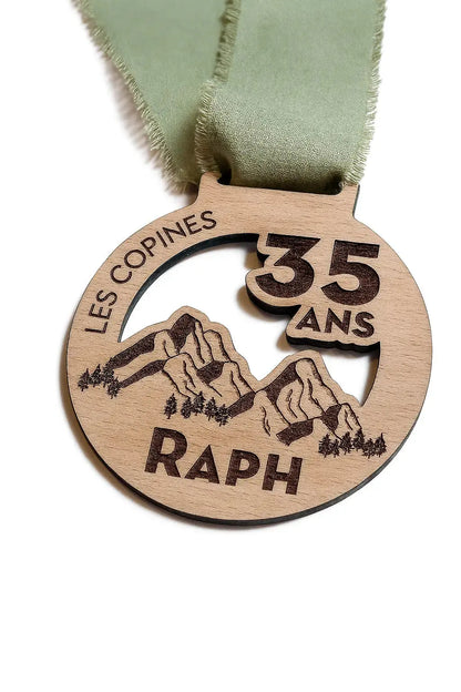 Médailles en bois personnalisées Atelier MFK