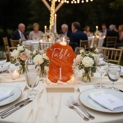 Noms de table personnalisés Atelier MFK