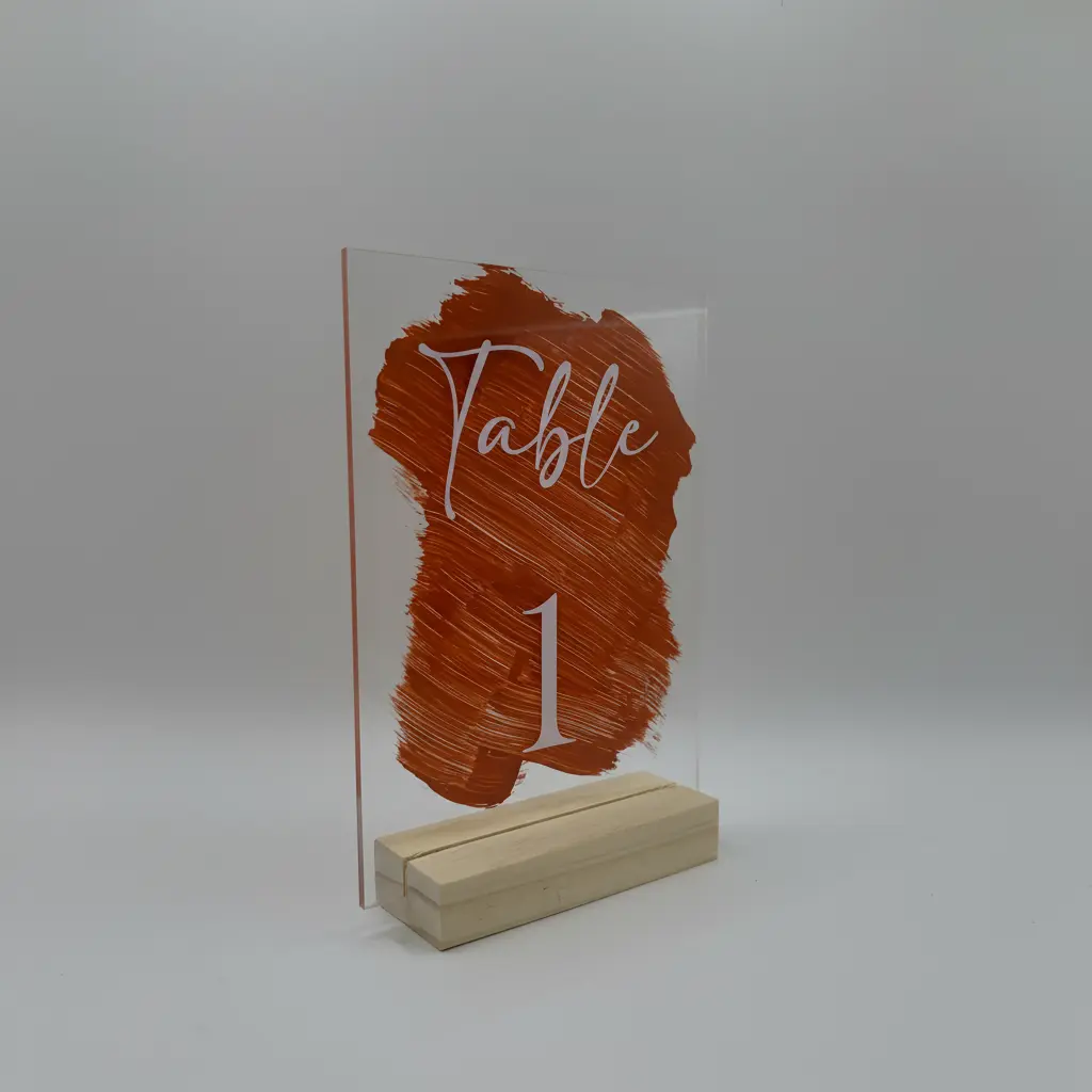 Noms de table personnalisés Atelier MFK