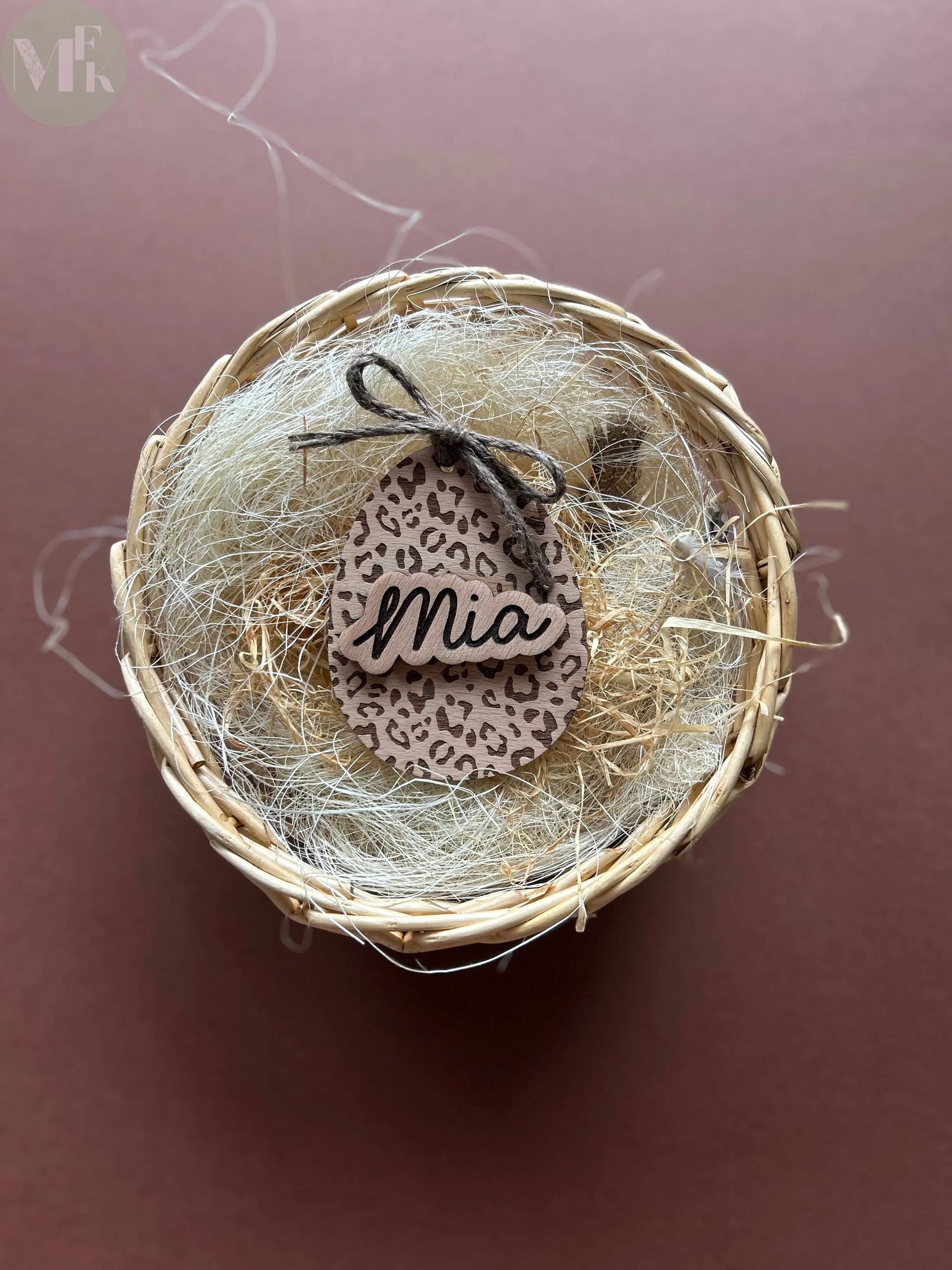 Oeuf de pâques personnalisé "Graou" Atelier MFK