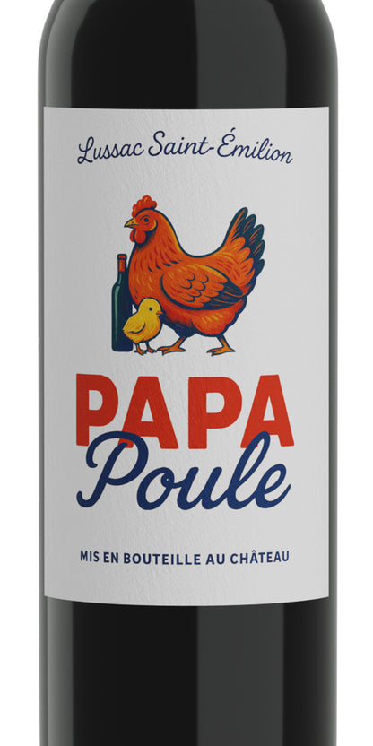 Vin Rouge Papa Poule - Lussac Saint-Emilion - visuel 2
