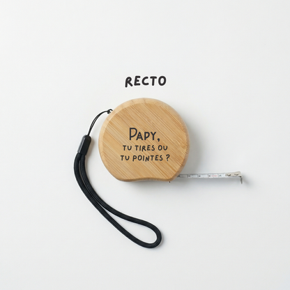 Mètre de pétanque en bois personnalisé Atelier MFK