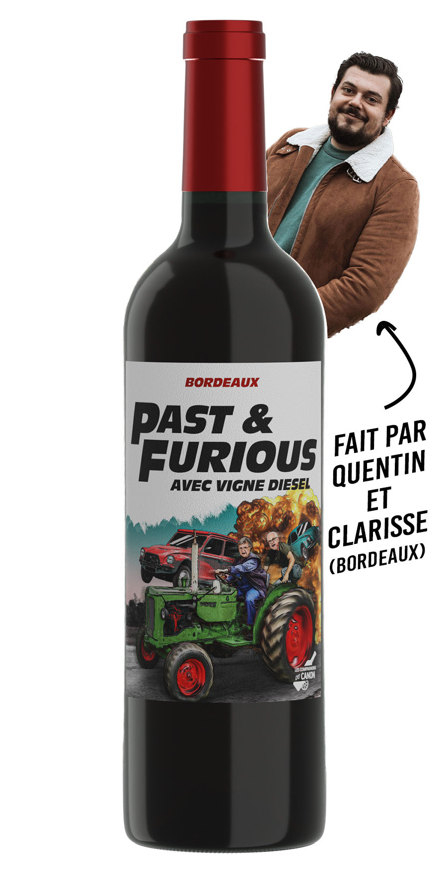 Vin Rouge Past and Furious - Les Compagnons du Canon - visuel 1