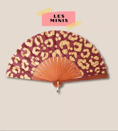 Petit eventail leo bordeaux / or n°41 - VentiLLo - MaLune by JolieJulie VentiLLo - MaLune by JolieJulie