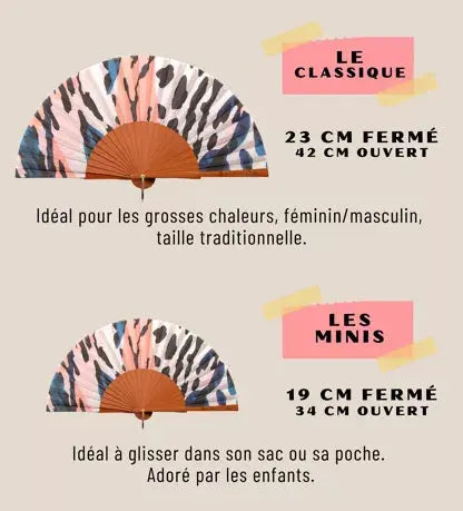 Petit eventail leo bordeaux / or n°41 - VentiLLo - MaLune by JolieJulie VentiLLo - MaLune by JolieJulie