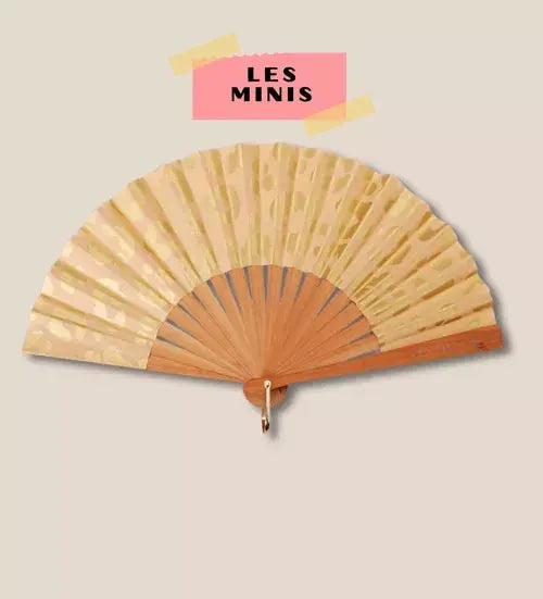 Petit éventail leopard or / beige n°40 - VentiLLo - MaLune by JolieJulie VentiLLo - MaLune by JolieJulie