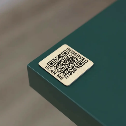 Plaque QR Code pour table Atelier MFK