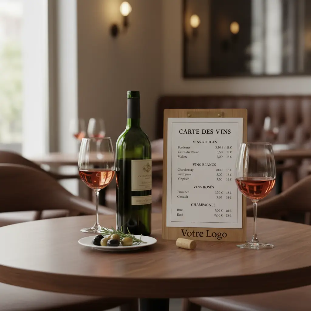 Porte-menu en bois personnalisable Atelier MFK