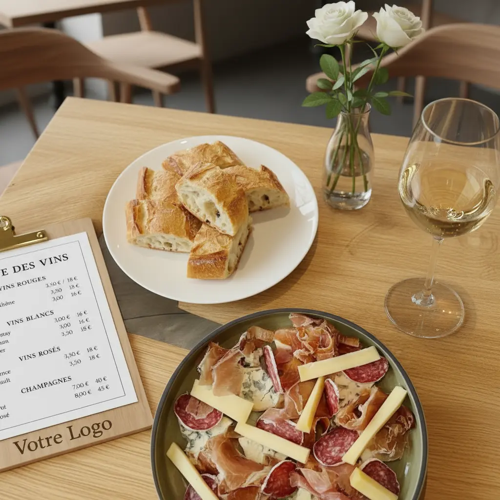 Porte-menu en bois personnalisable Atelier MFK