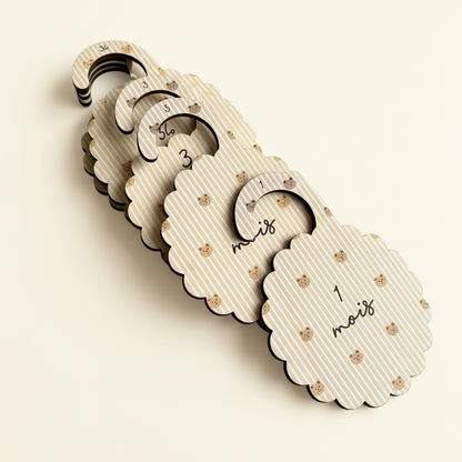 Séparateur de penderie bébé - Collection Petit Ours Atelier MFK