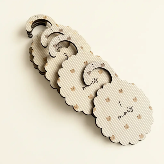 Séparateur de penderie bébé - Collection Petit Ours Atelier MFK