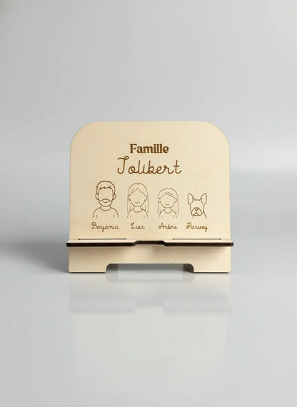 Support tablette famille personnalisé Atelier MFK