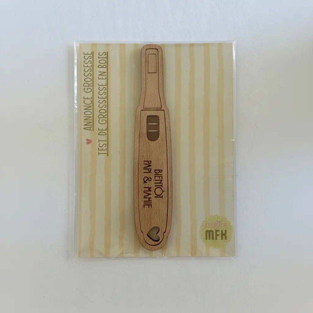 Test de grossesse, annonce grossesse personnalisé Atelier MFK