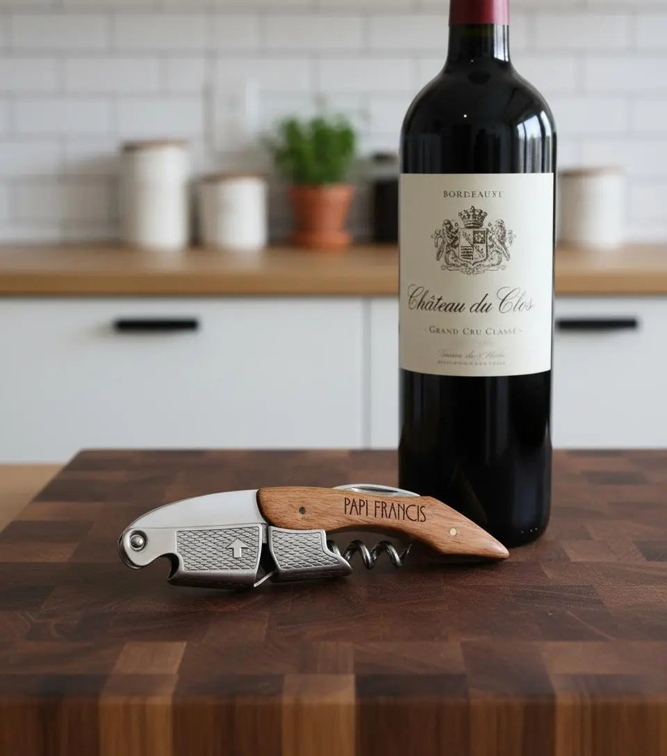 Tire bouchon sommelier personnalisé My French Keyring