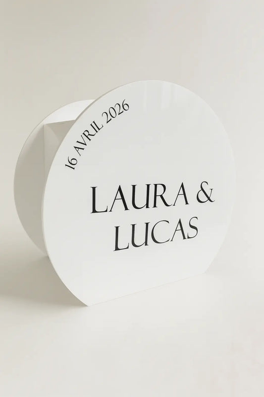 Urne Mariage "Pure" personnalisée Atelier MFK