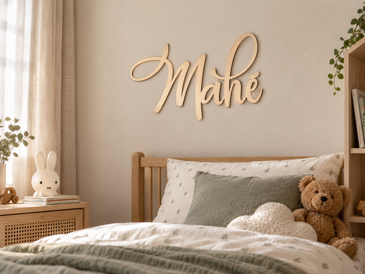 Prénom en Bois Personnalisé – Décoration Murale Chambre Enfant Atelier MFK