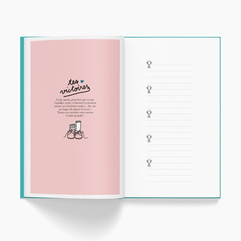 Cahier de Souvenirs Pour Ne Rien Oublier de Ton Enfance - détail
