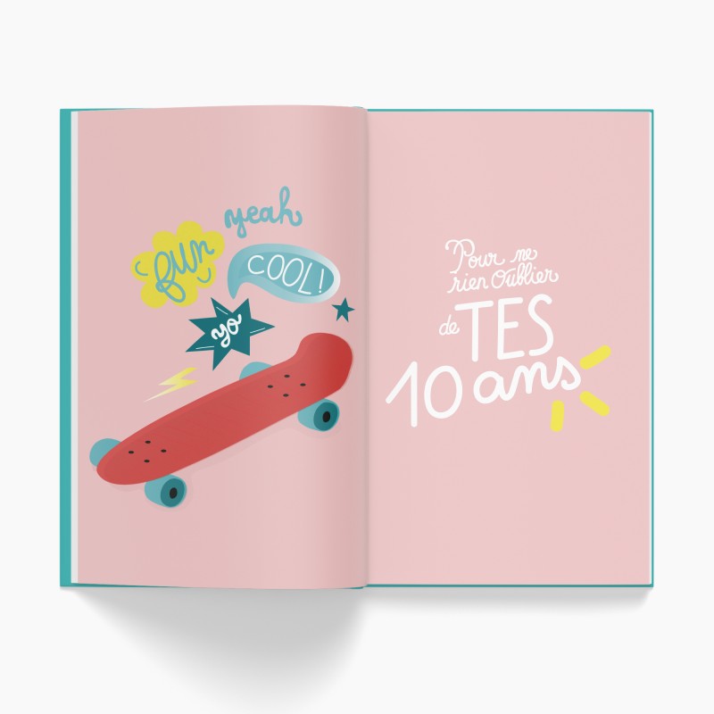 Cahier de Souvenirs Pour Ne Rien Oublier de Ton Enfance - pages intérieures