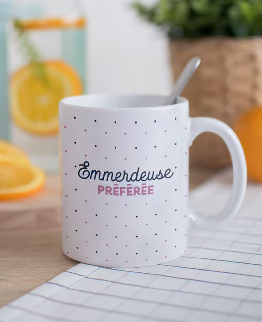 Mug Céramique "Emmerdeuse Préférée" Monsieur TSHIRT