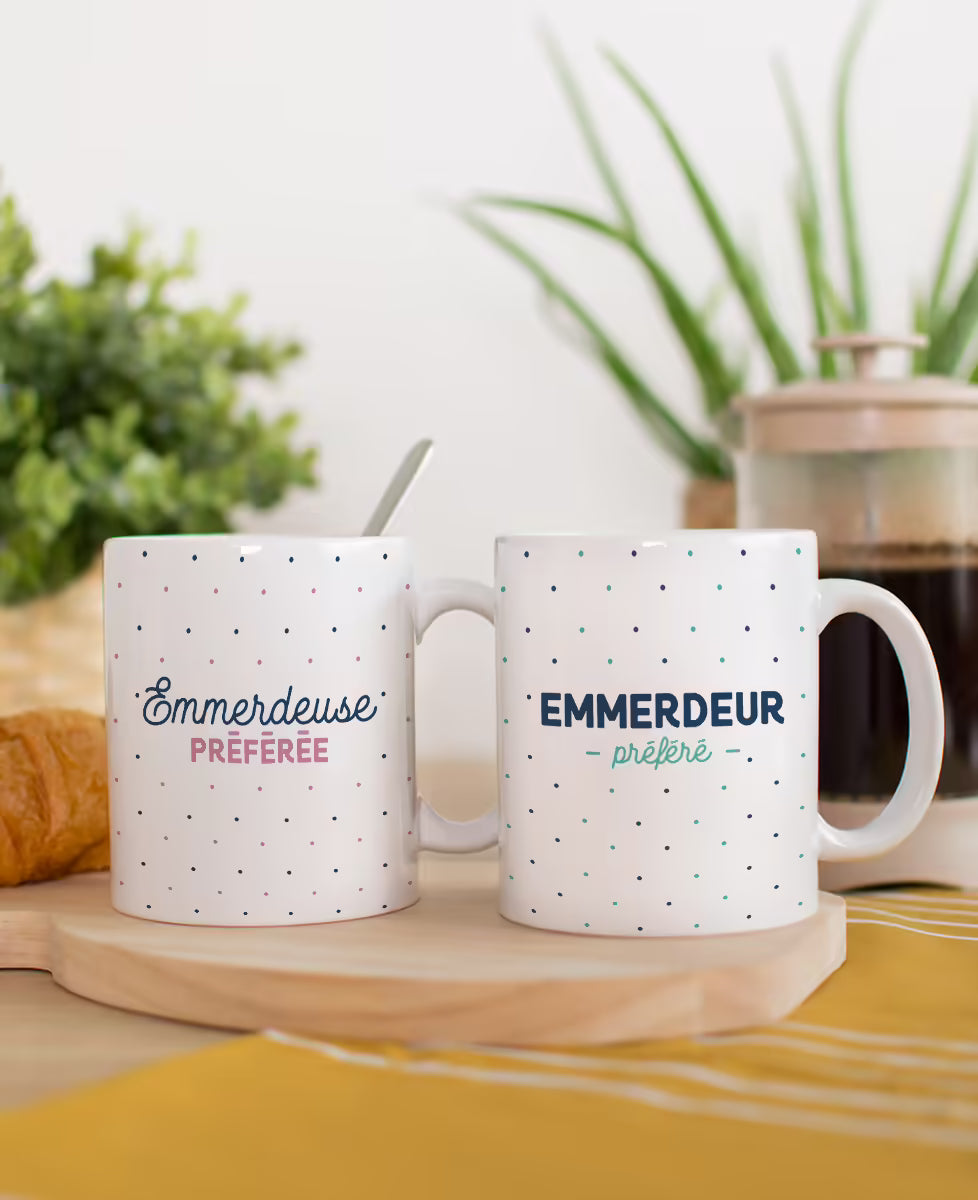 Mug Céramique "Emmerdeuse Préférée" Monsieur TSHIRT