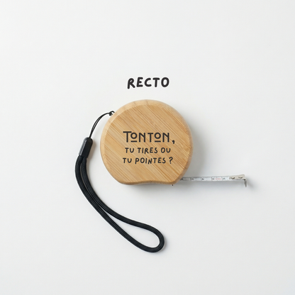 Mètre de pétanque en bois personnalisé Atelier MFK