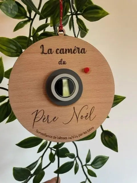 Boule de noël personnalisée "Caméra du Père noël " Atelier MFK