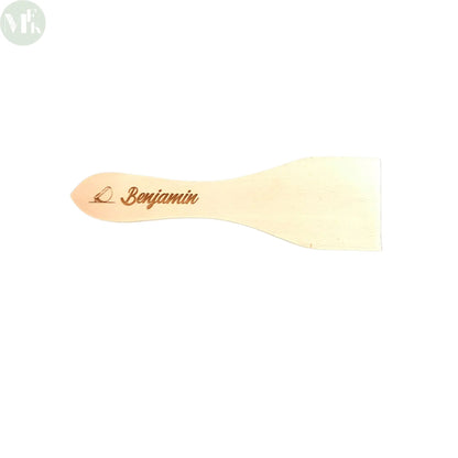Lot de 4 spatules raclette à graver - Artisanat Français My French Keyring