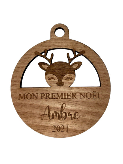 Boule de Noël personnalisé "Mon premier noël"