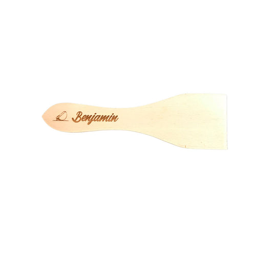 Lot de 4 spatules raclette à graver - Artisanat Français